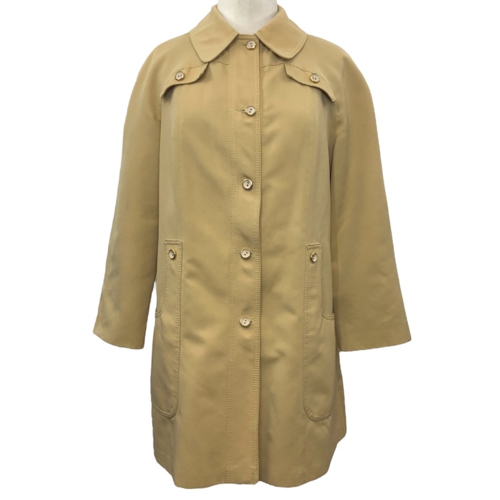 Vintage Forecaster of Boston Tan Swing Trench Coat USA Union Made 11/12